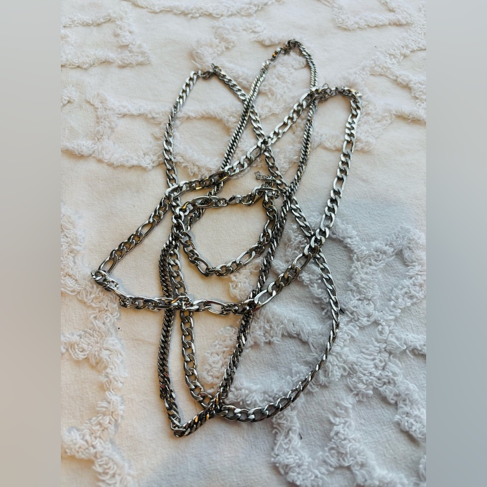Men’s stainless necklace set